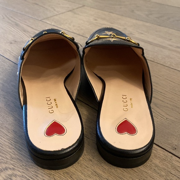 Gucci Princetown black mules with gold bees and stars - Picture 5 of 9